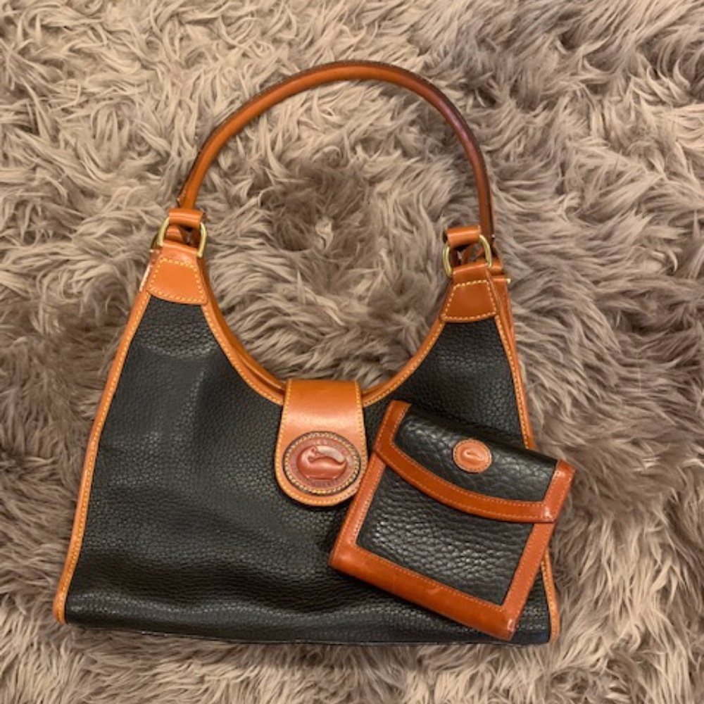Dooney & Bourke Pebble Hobo Bag & matching wallet